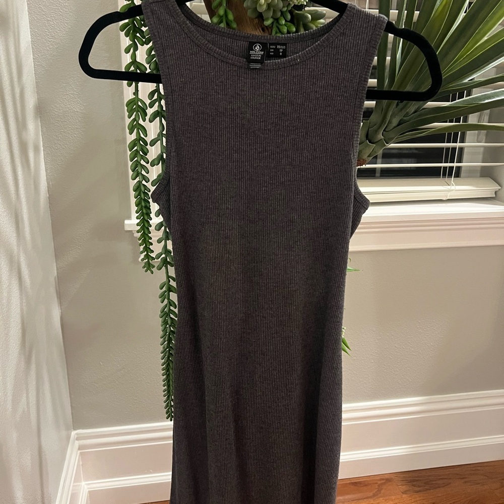 Volcom Ribbed Gray Dress